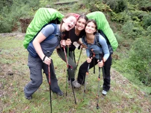 Pack and Paddle School Camp is a lot of fun as these girls found out laughing together